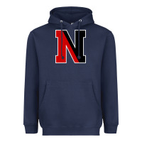 Navy Northeastern Gifts, Huskies Long Sleeve Heavyweight Hoodie - DesigneFamous