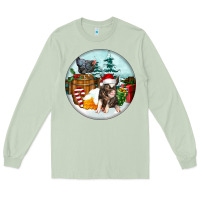 Matcha Christmas Pig With Chicken Long Sleeve Tee - FaDigitalArtStudio