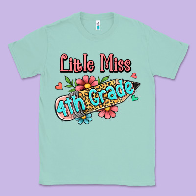 Little Miss Fourth Grade Classic Tee Designed By Jasminsmagicworld