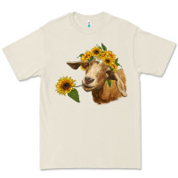 Bone goat with sunflower Premium Tee - RanaPortraitStore