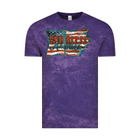 Cloud Purple God Bless America Vintage Tee - FaDigitalArtStudio