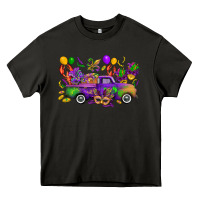 Asphalt mardi gras truck Heavy Core Tee - CowGirlArtShop