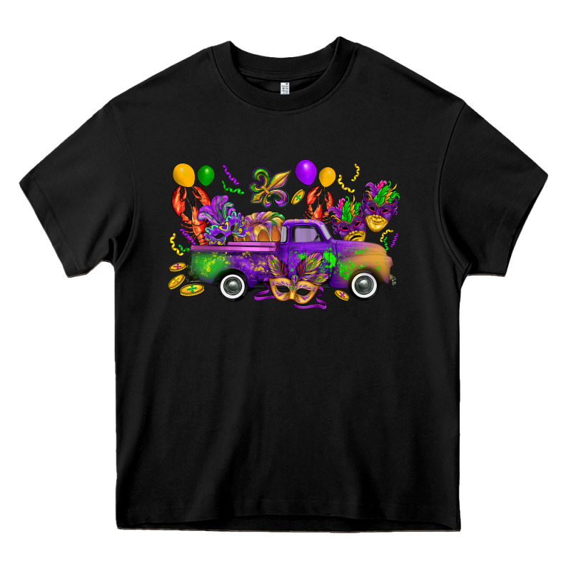 Mardi Gras Truck Heavy Core Tee by CowGirlArtShop | Teevron