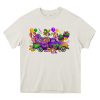 Cream mardi gras truck Heavy Core Tee - CowGirlArtShop