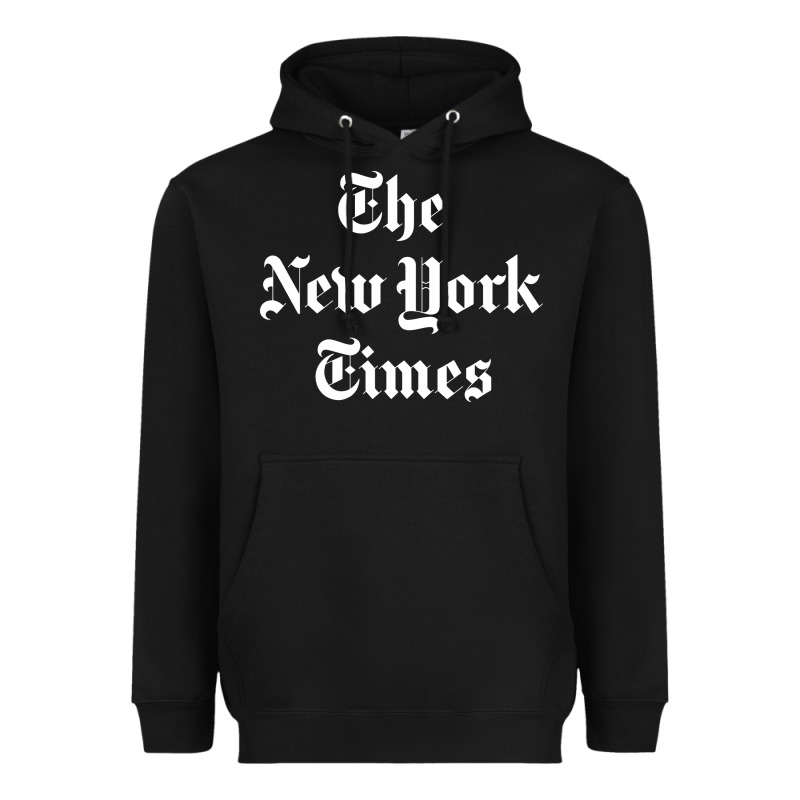 New York Times Heavyweight Hoodie by DesigneFamous | Teevron
