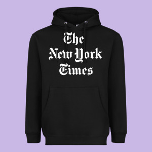 New York Times Heavyweight Hoodie Designed By Designefamous