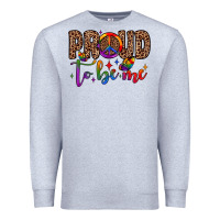 Heather Grey proud to be me Premium Sweatshirt - JahusDesignShop