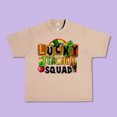Lucky Teacher Squad Urban Heavy Tee Designed By Fadigitalartstudio