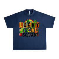Navy lucky teacher squad Urban Heavy Tee - FaDigitalArtStudio