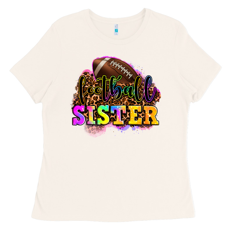 Football Sister Ladies Tee by OliviaCreatesArt | Teevron
