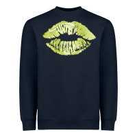 Navy tennis lips Heavyweight Sweatshirt - AdoDesignShop