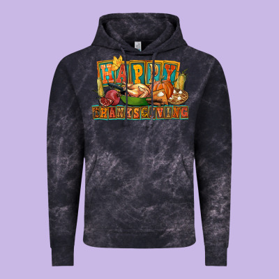 Happy Thanksgiving Vintage Hoodie Designed By Fadigitalartstudio