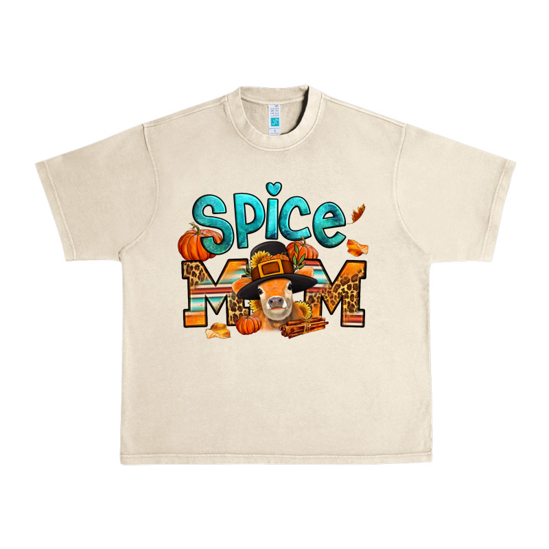 Thanksgiving Spice Mom Pilgrim Cow Urban Heavy Tee by Jasminsmagicworld | Teevron