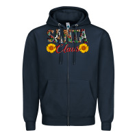 Navy santa claus Zipper Hoodie - AdoDesignShop