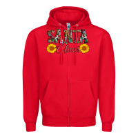 Red santa claus Zipper Hoodie - AdoDesignShop