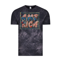 Cloud Black America Vintage Tee - FaDigitalArtStudio