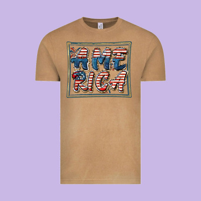 America Vintage Tee Designed By Fadigitalartstudio