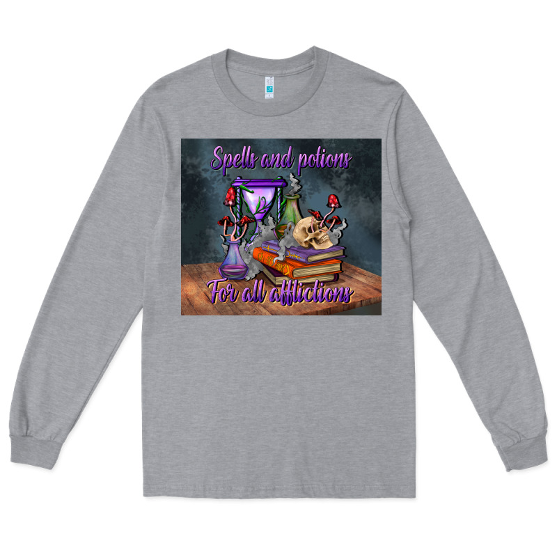 Spells And Potions For All Afflictions Tumbler Long Sleeve Tee by BundleAndBundleShop | Teevron