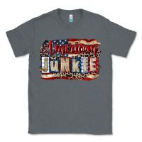 Charcoal Heather American junkie 4th of july Classic Tee - CowGirlArtShop