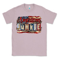 Lilac American junkie 4th of july Classic Tee - CowGirlArtShop