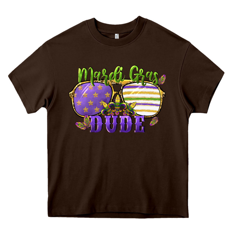 Mardi Gras Dude Heavy Core Tee by CowGirlArtShop | Teevron