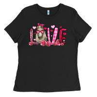 Black valentines day love horse Ladies Tee - OliviaCreatesArt