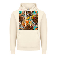 Vintage Artic thanksgiving turkey seamless pattern Vintage Hoodie - BundleAndBundleShop