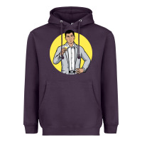 Plum sterling archer Heavyweight Hoodie - DesigneFamous