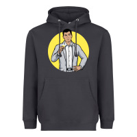 Smoke sterling archer Heavyweight Hoodie - DesigneFamous