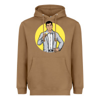 Toasted Coconut sterling archer Heavyweight Hoodie - DesigneFamous
