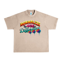 French Oak Normalize our differences Autism Urban Heavy Tee - FaDigitalArtStudio