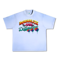 Grape Ice Normalize our differences Autism Urban Heavy Tee - FaDigitalArtStudio