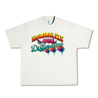 Pistachio Normalize our differences Autism Urban Heavy Tee - FaDigitalArtStudio