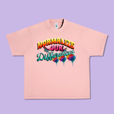 Normalize Our Differences Autism Urban Heavy Tee Designed By Fadigitalartstudio