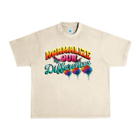 Sandshell Normalize our differences Autism Urban Heavy Tee - FaDigitalArtStudio