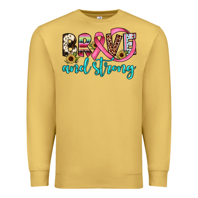 Brave And Strong Premium Sweatshirt by JahusDesignShop | Teevron