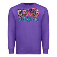 Purple brave and strong Premium Sweatshirt - JahusDesignShop