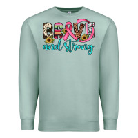 Seafoam brave and strong Premium Sweatshirt - JahusDesignShop