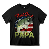 Black reel cool papa fishing Heavy Core Tee - Jasminsmagicworld