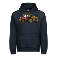 Navy christmas farm Urban Hoodie - RanaPortraitStore