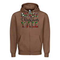 Chestnut merry christmas y'all Zipper Hoodie - AdoDesignShop