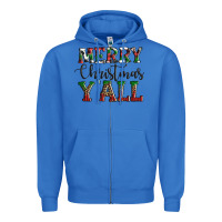 True Royal merry christmas y'all Zipper Hoodie - AdoDesignShop
