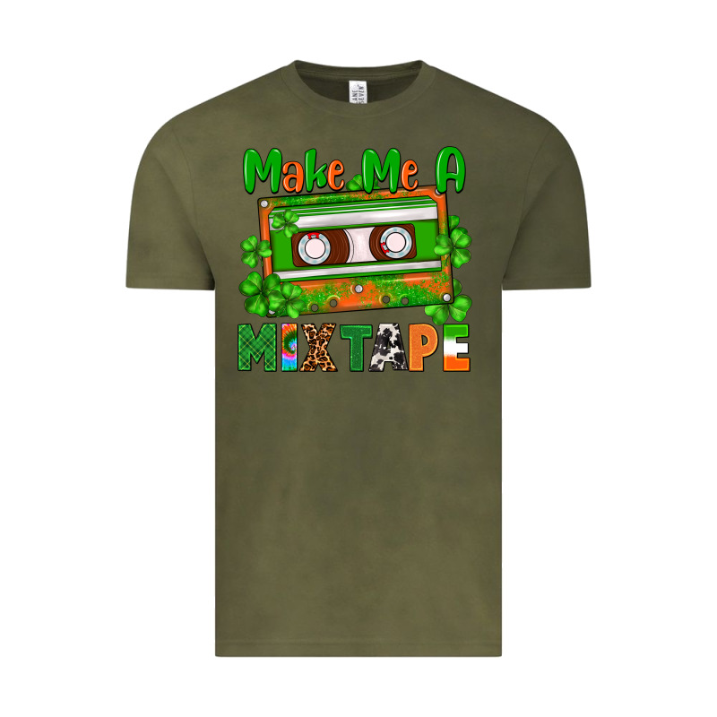 St. Patrick's Day Make Me A Mixtape Vintage Tee by FaDigitalArtStudio | Teevron