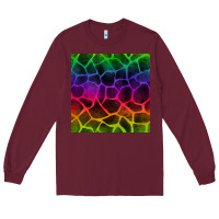 Burgundy colorful giraffe seamless pattern Long Sleeve Tee - BundleAndBundleShop