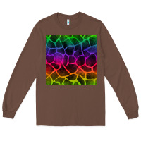 Chestnut colorful giraffe seamless pattern Long Sleeve Tee - BundleAndBundleShop