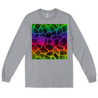 Heather Grey colorful giraffe seamless pattern Long Sleeve Tee - BundleAndBundleShop