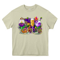 Mossy mardi gras wine glasses cowgirl Heavy Core Tee - CowGirlArtShop
