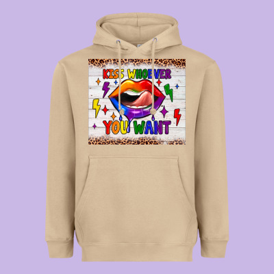Kiss Whoever You Want Tumbler Heavyweight Hoodie Designed By Jahusdesignshop