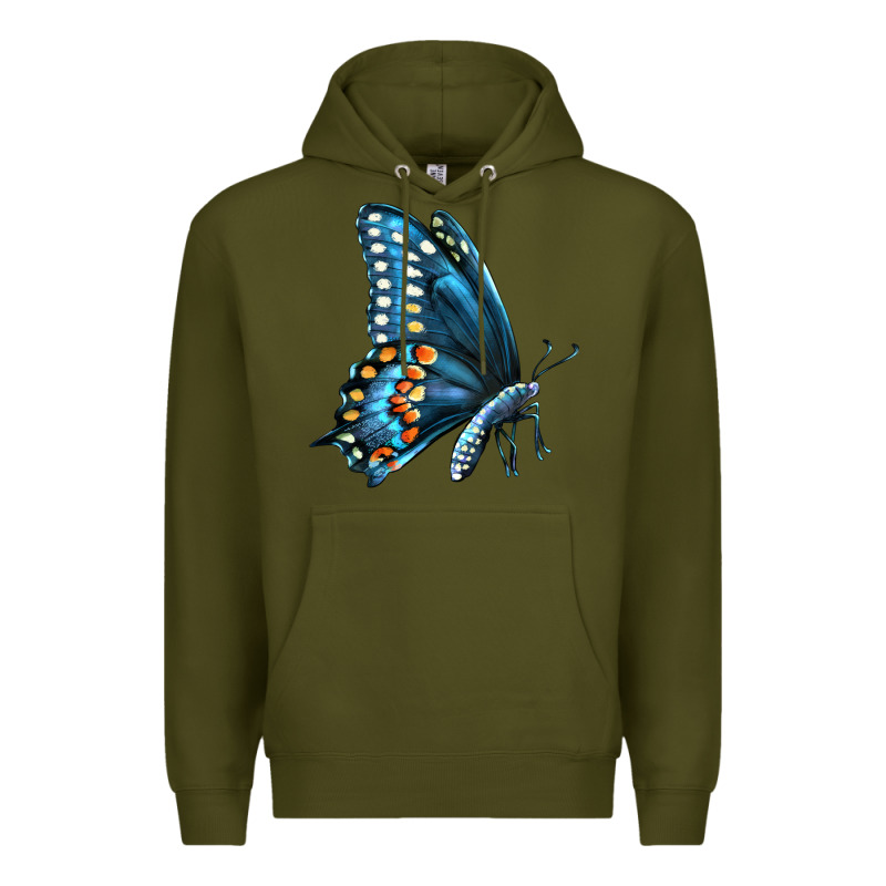 Black Shallowtail Premium Hoodie by LillyAllenDesigns | Teevron