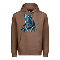 Chestnut Black Shallowtail Premium Hoodie - LillyAllenDesigns